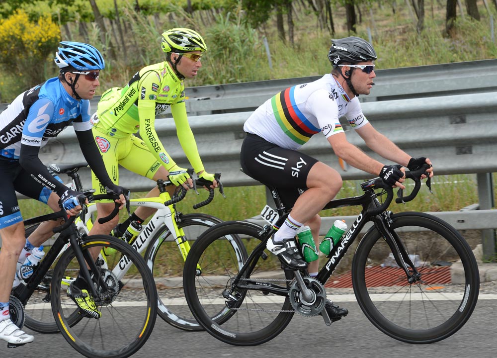 Mark Cavendish and Christian Vande Velde, Giro d'Italia 2012, stage nine
