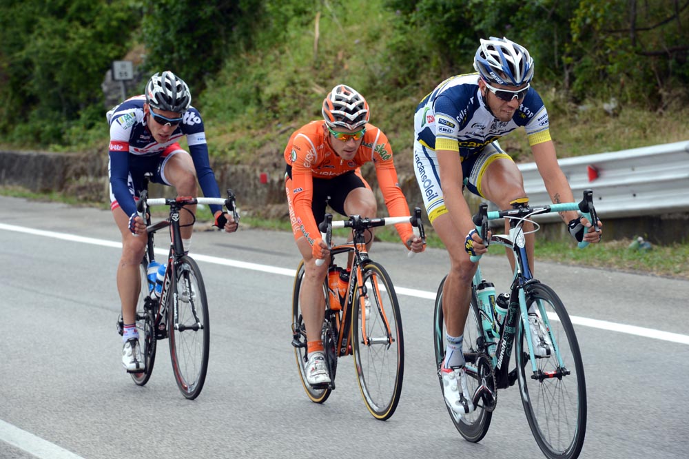 Martijn Keizer in escape, Giro d'Italia 2012, stage nine
