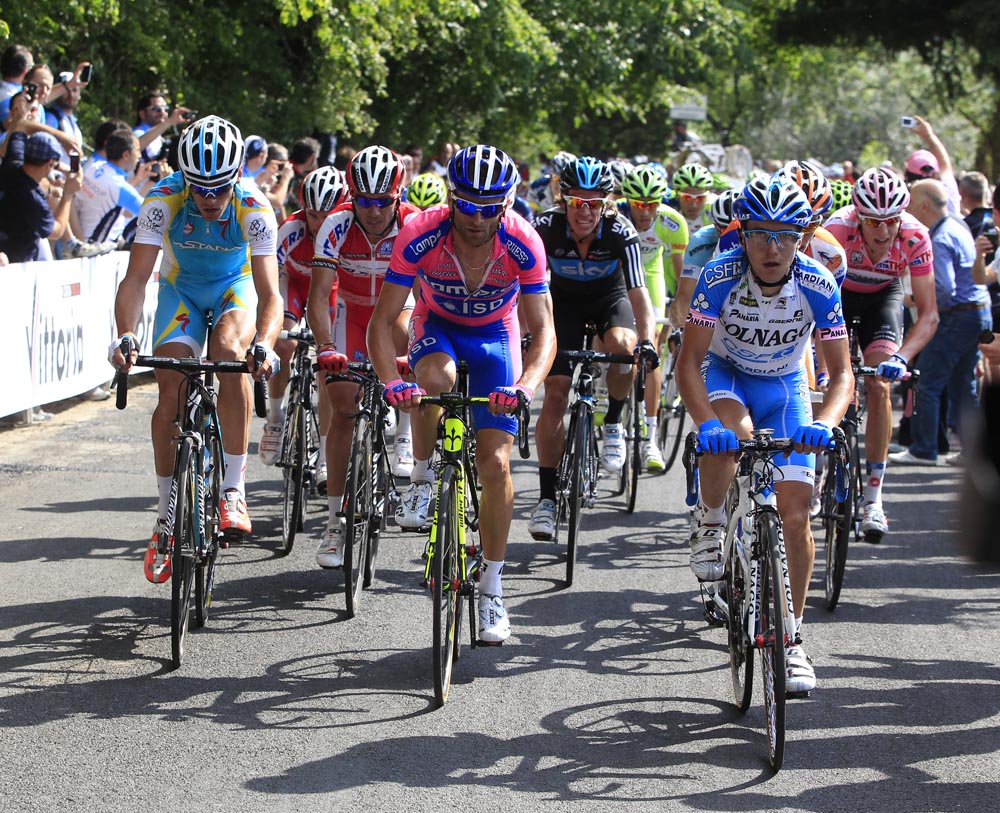 Pozzovivo, Kreuziger and Scarponi, Giro d'talia 2012, stage 10