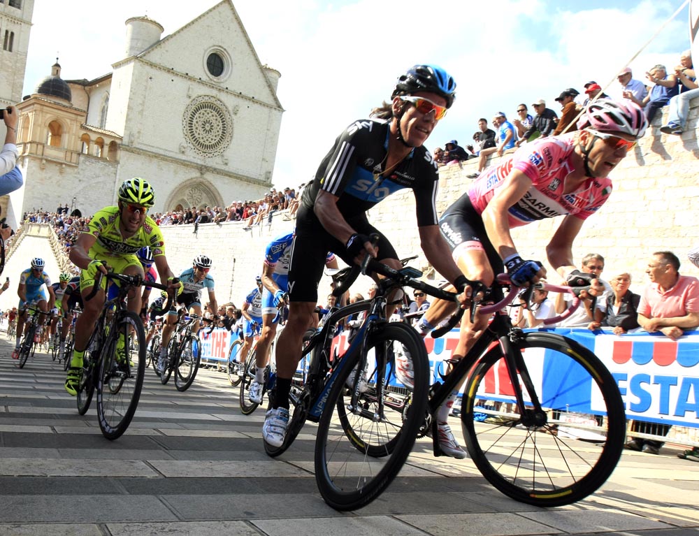 Rigoberto Uran and Ryder Hesjedal, Giro d'talia 2012, stage 10