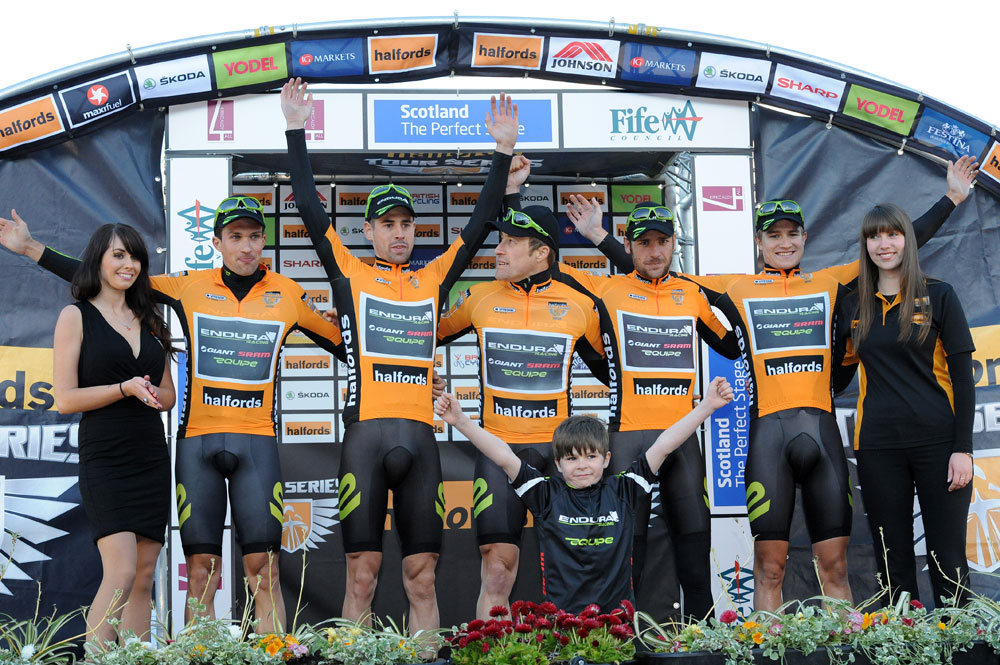 Endura, team leaders, Tour Series 2012, round one, Kirkcaldy Endura, team leaders, Tour Series 2012, round one, Kirkcaldy