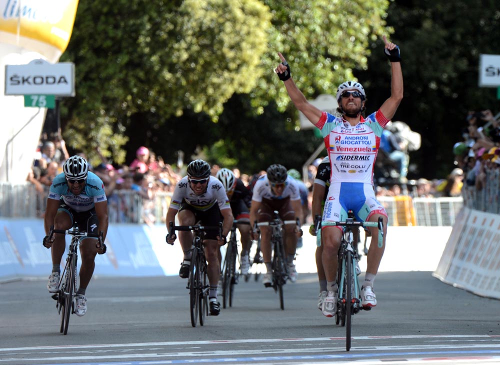 Roberto Ferrari wins, Giro d'Italia 2012, stage 11
