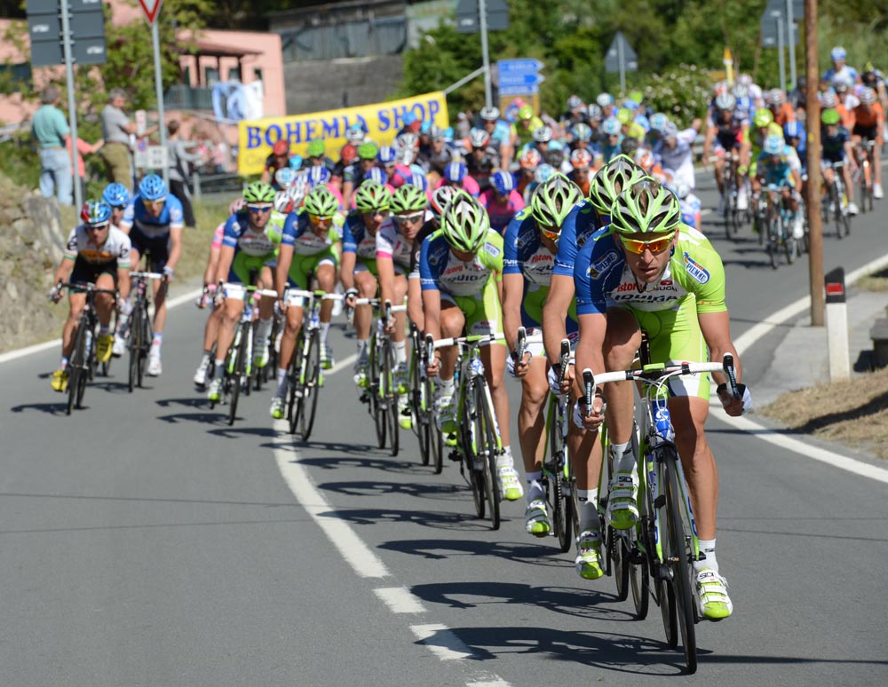 Liquigas chase, Giro d'Italia 2012, stage 12