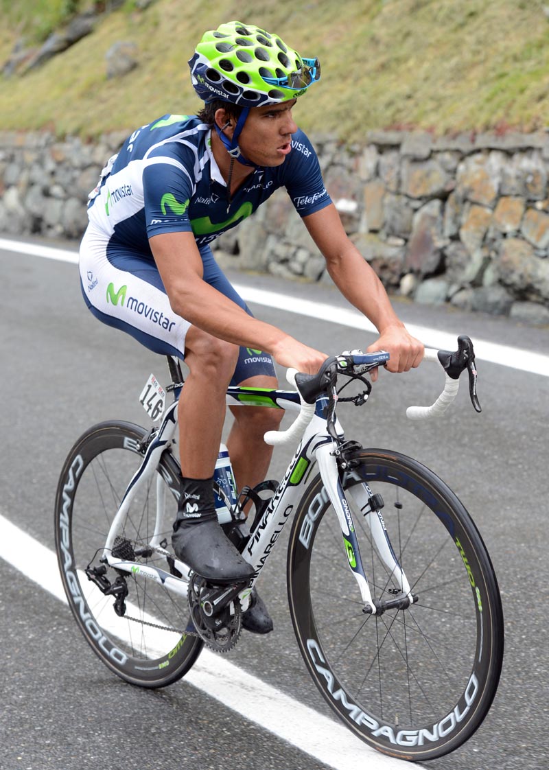 Andrey Amador escapes, Giro d'Italia 2012, stage 14