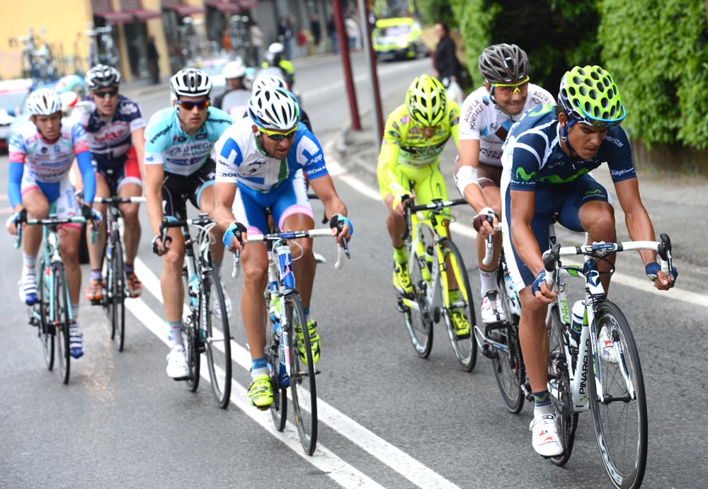 Jan Barta and Andrey Amador in break, Giro d'Italia 2012, stage 14