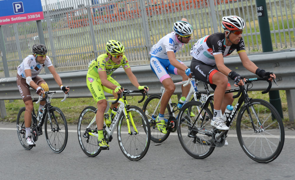 Nelson Oliveira in escape, Giro d'Italia 2012, stage 14