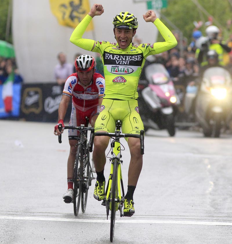 Matteo Rabottini wins, Giro d'Italia 2012, stage 15