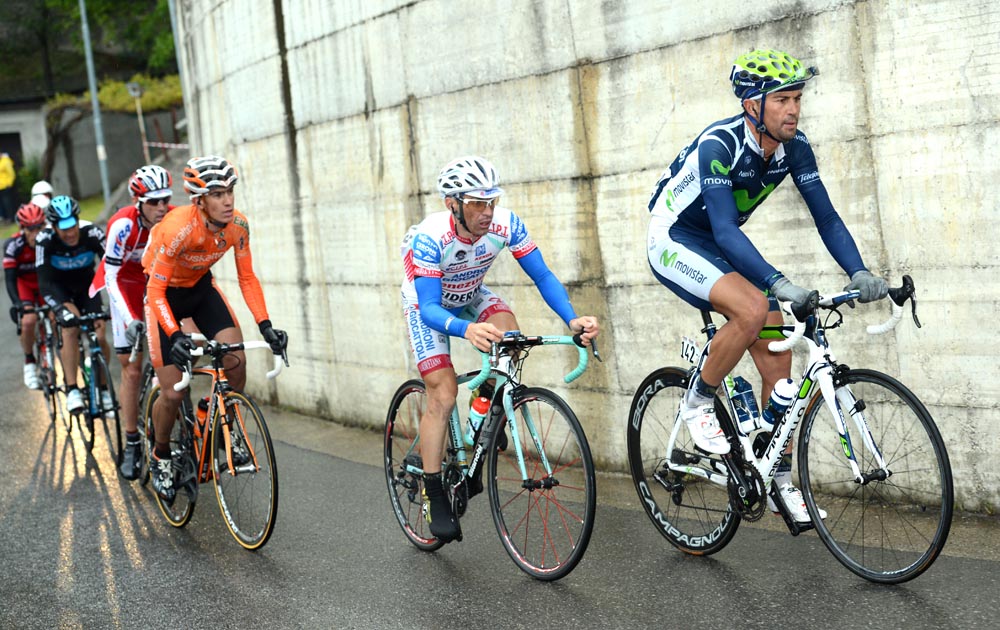 Bruseghin and Sella in escape, Giro d'Italia 2012, stage 15