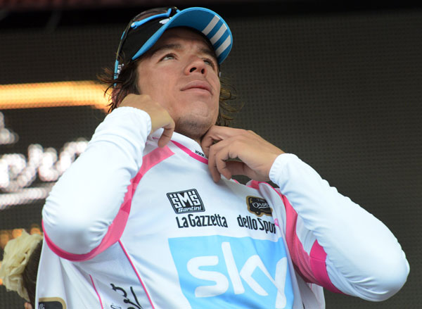 Rigoberto Uran, white jersey, Giro d'Italia 2012 Rigoberto Uran, white jersey, Giro d'Italia 2012