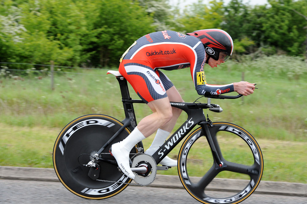 Michael Hutchinson, first, National 10-mile time trial championships 2012 Michael Hutchinson, first, National 10-mile time trial championships 2012