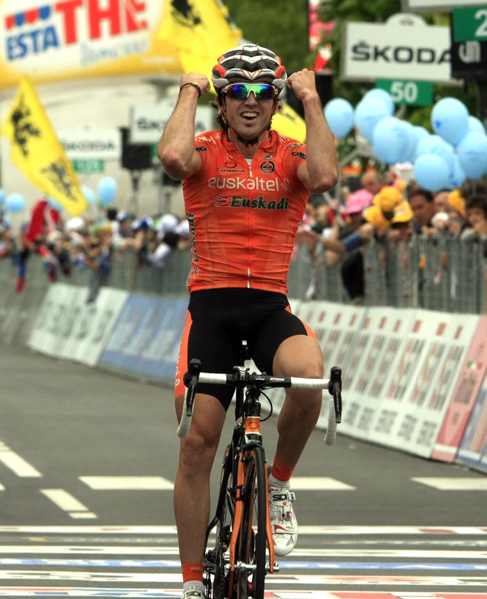 Jon Izagirre wins, Giro d'Italia 2012, stage 16 Jon Izagirre wins, Giro d'Italia 2012, stage 16