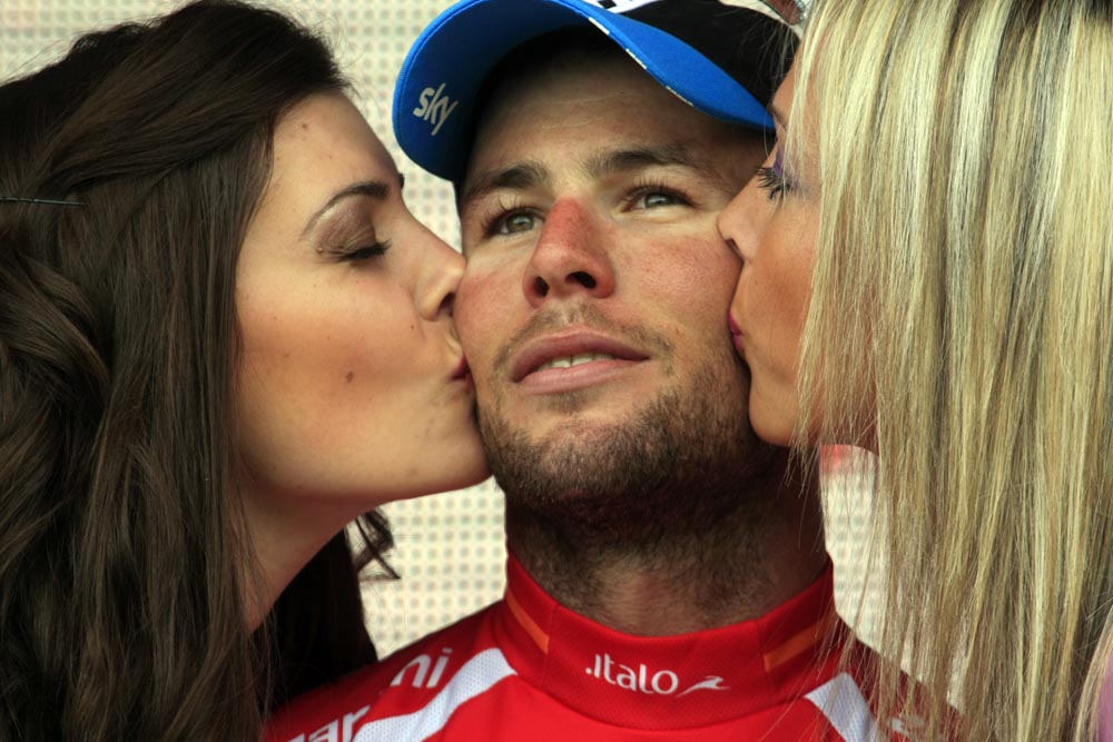 Mark Cavendish in points lead, Giro d'Italia 2012, stage 16