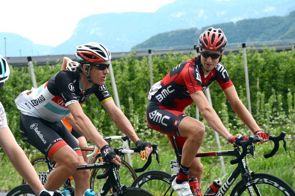 Jesse Sergent and Taylor Phinney, Giro d'Italia 2012, stage 16
