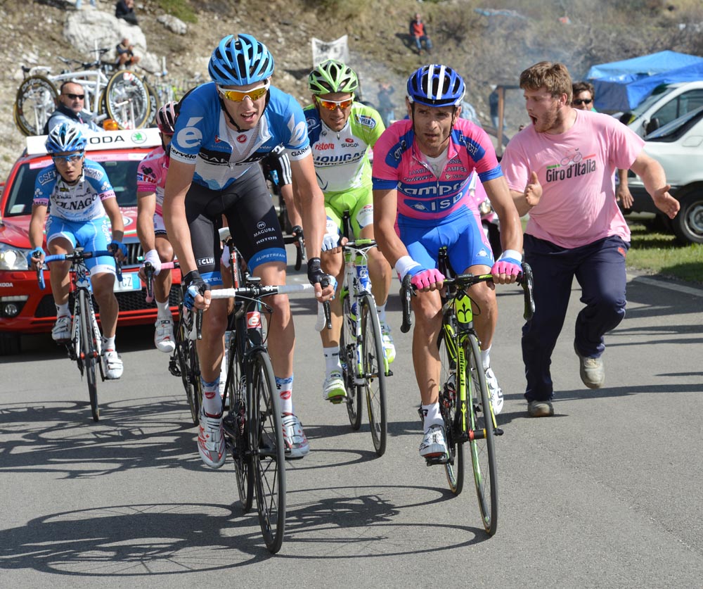 Ryder Hesjedal and Michele Scarponi, Giro d'Italia 2012, stage 17