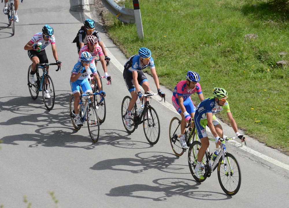 Ivan Basso and lead group, Giro d'Italia 2012, stage 17