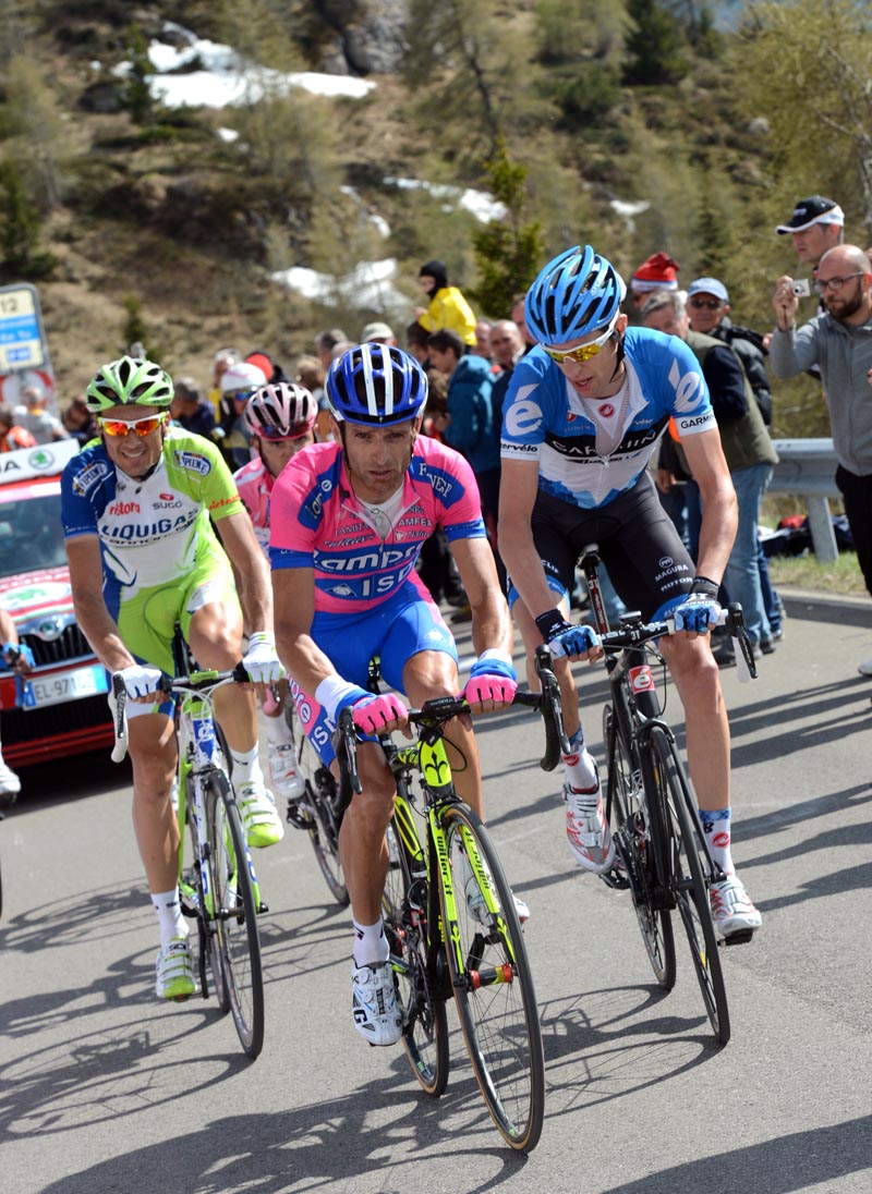Michele Scarponi leads, Giro d'Italia 2012, stage 17