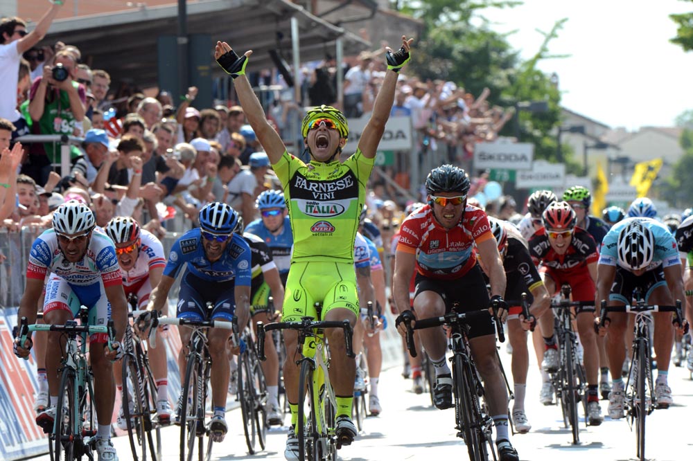 Andrea Guardini wins, Giro d'Italia 2012, stage 18 Andrea Guardini wins, Giro d'Italia 2012, stage 18