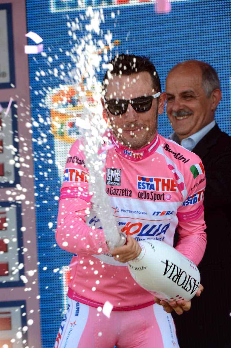 Rodriguez on podium, Giro d'Italia 2012, stage 18