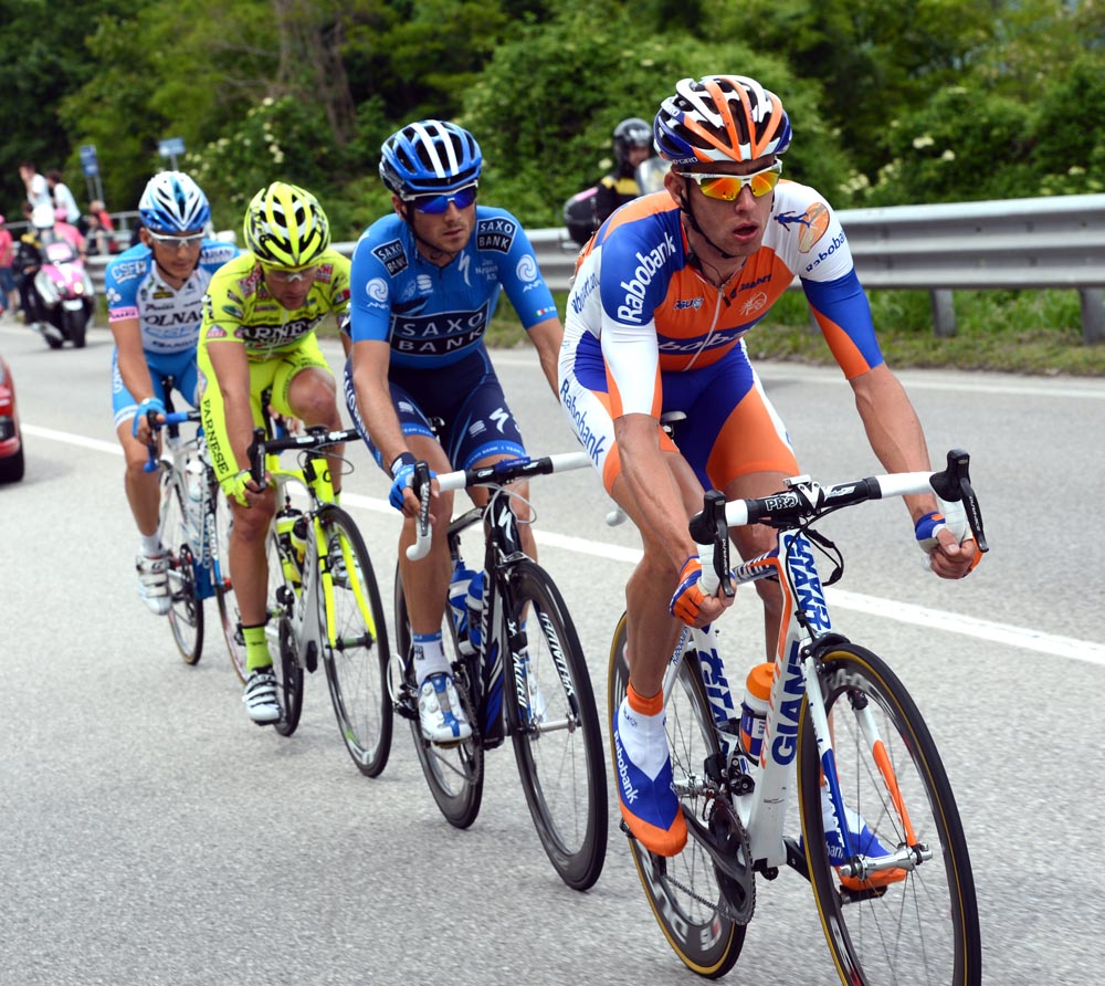 Stef Clement in escape, Giro d'Italia 2012, stage 18