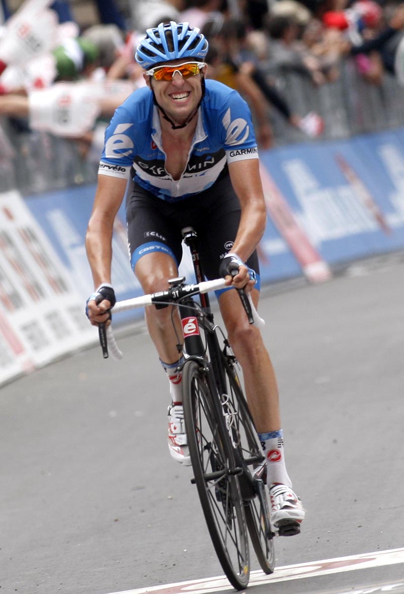 Ryder Hesjedal finishes, Giro d'Italia 2012, stage 19