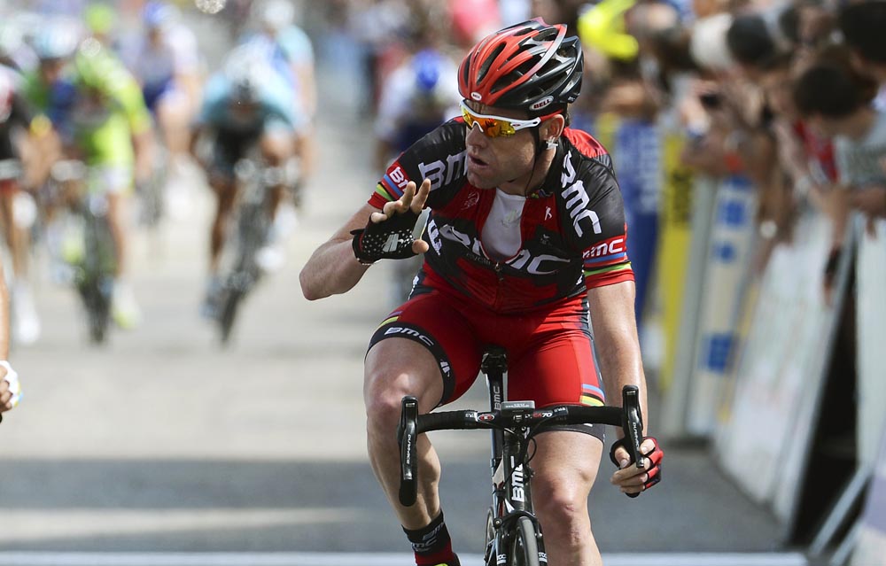 Cadel Evans wins, Criterium du Dauphine 2012, stage one Cadel Evans wins, Criterium du Dauphine 2012, stage one