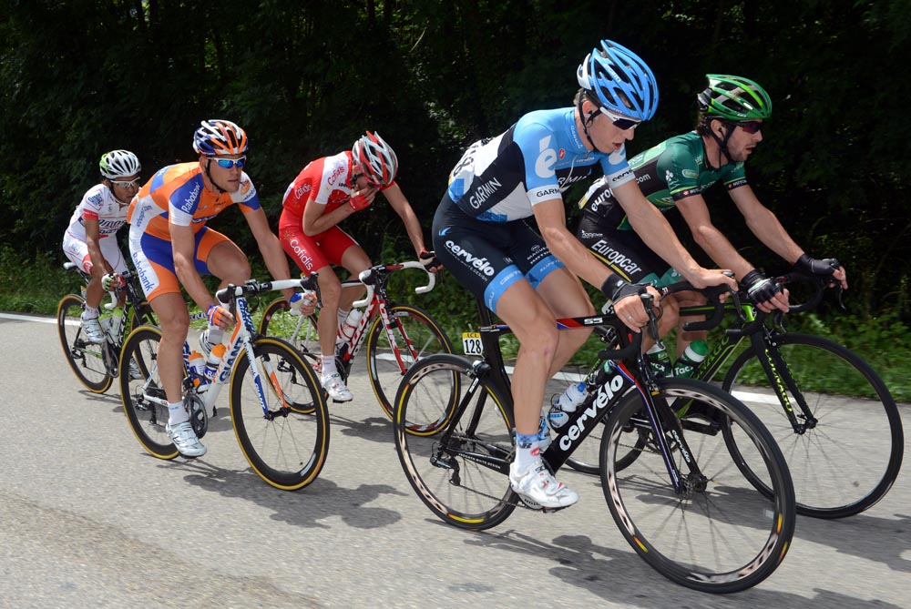 Van Marcke in escape, Criterium du Dauphine 2012, stage one