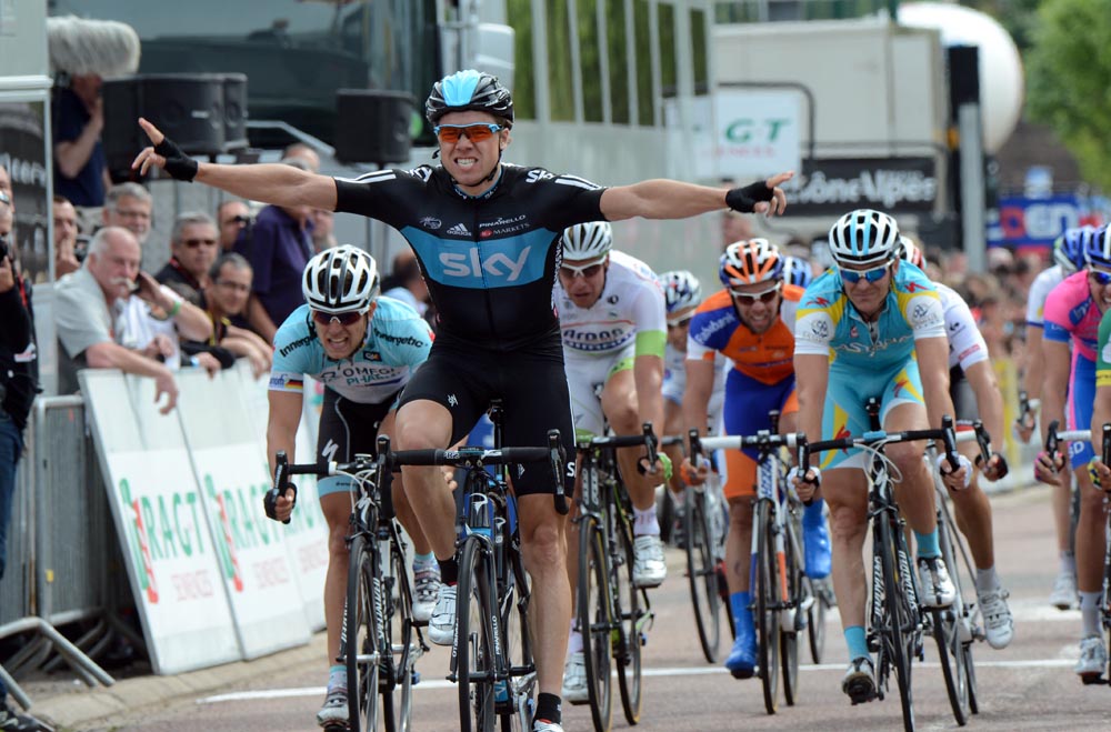 Edvald Boasson Hagen wins stage, Criterium du Dauphine 2012, stage three