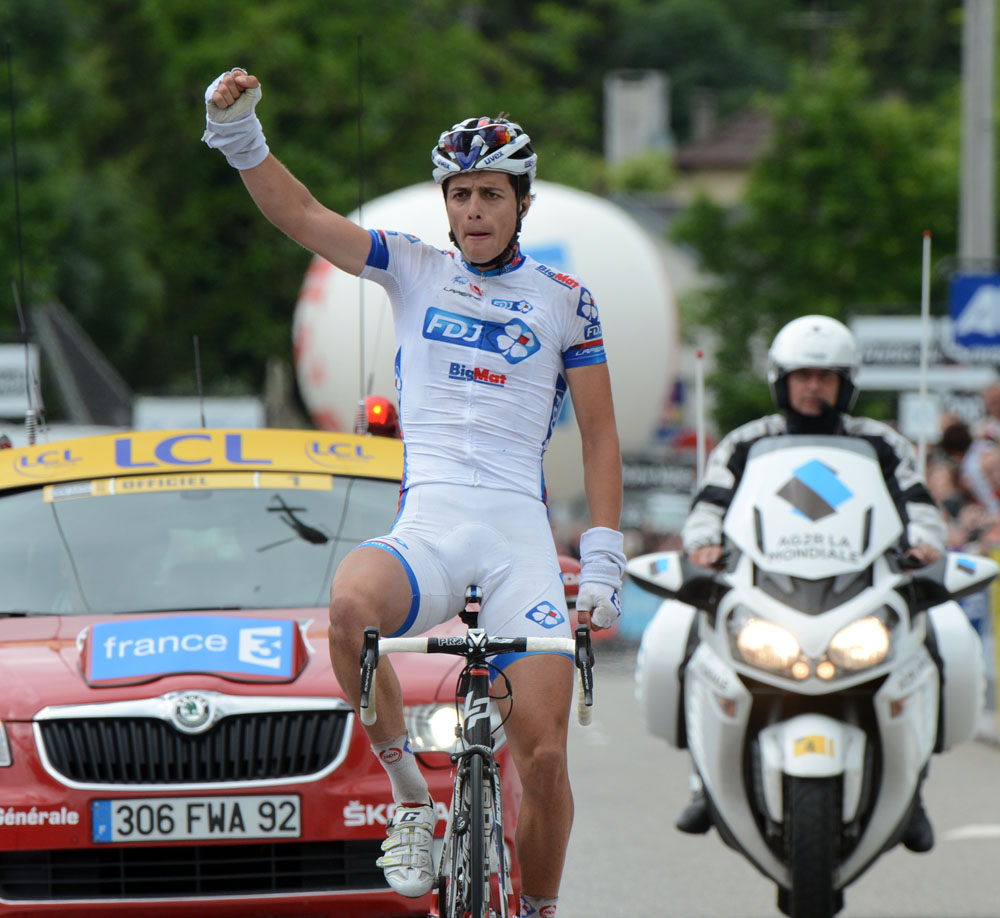 Arthur Vichot wins, Criterium du Dauphine 2012, stage five