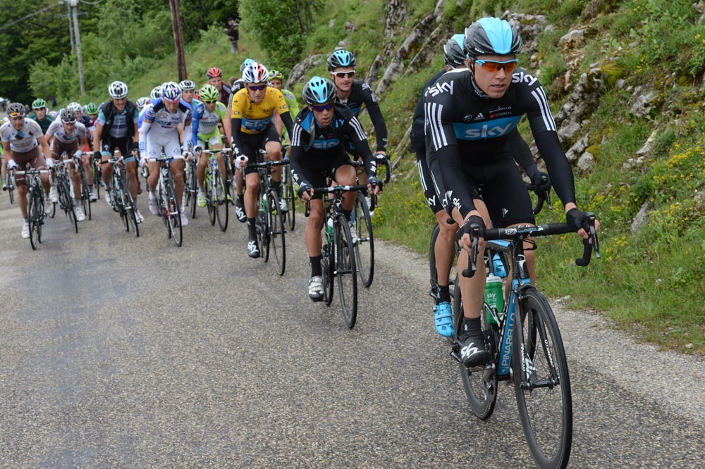 Edvald Boasson Hagen chases, Criterium du Dauphine 2012, stage five