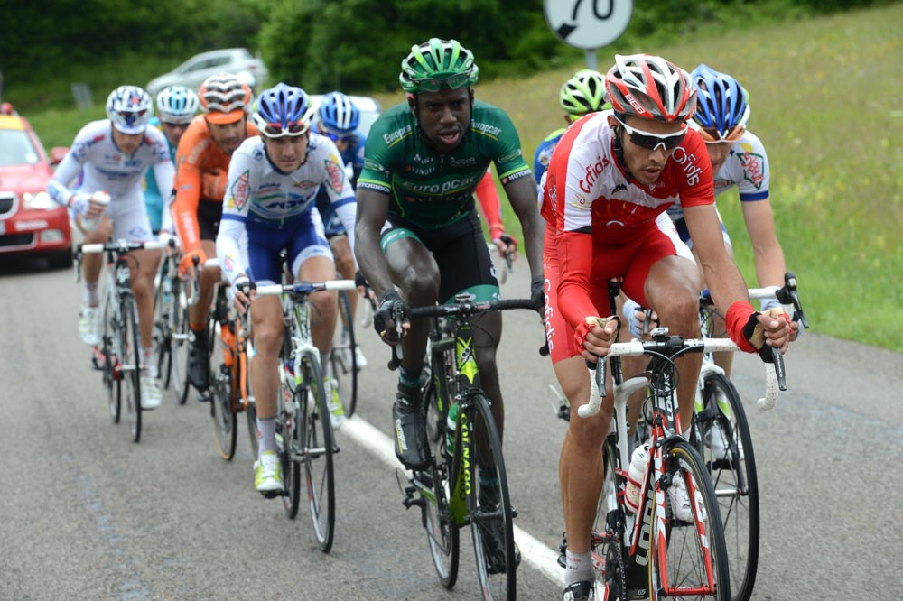Di Gregorio escape, Criterium du Dauphine 2012, stage five