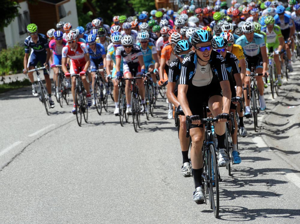 Christian Knees chases, Criterium du Dauphine 2012, stage six