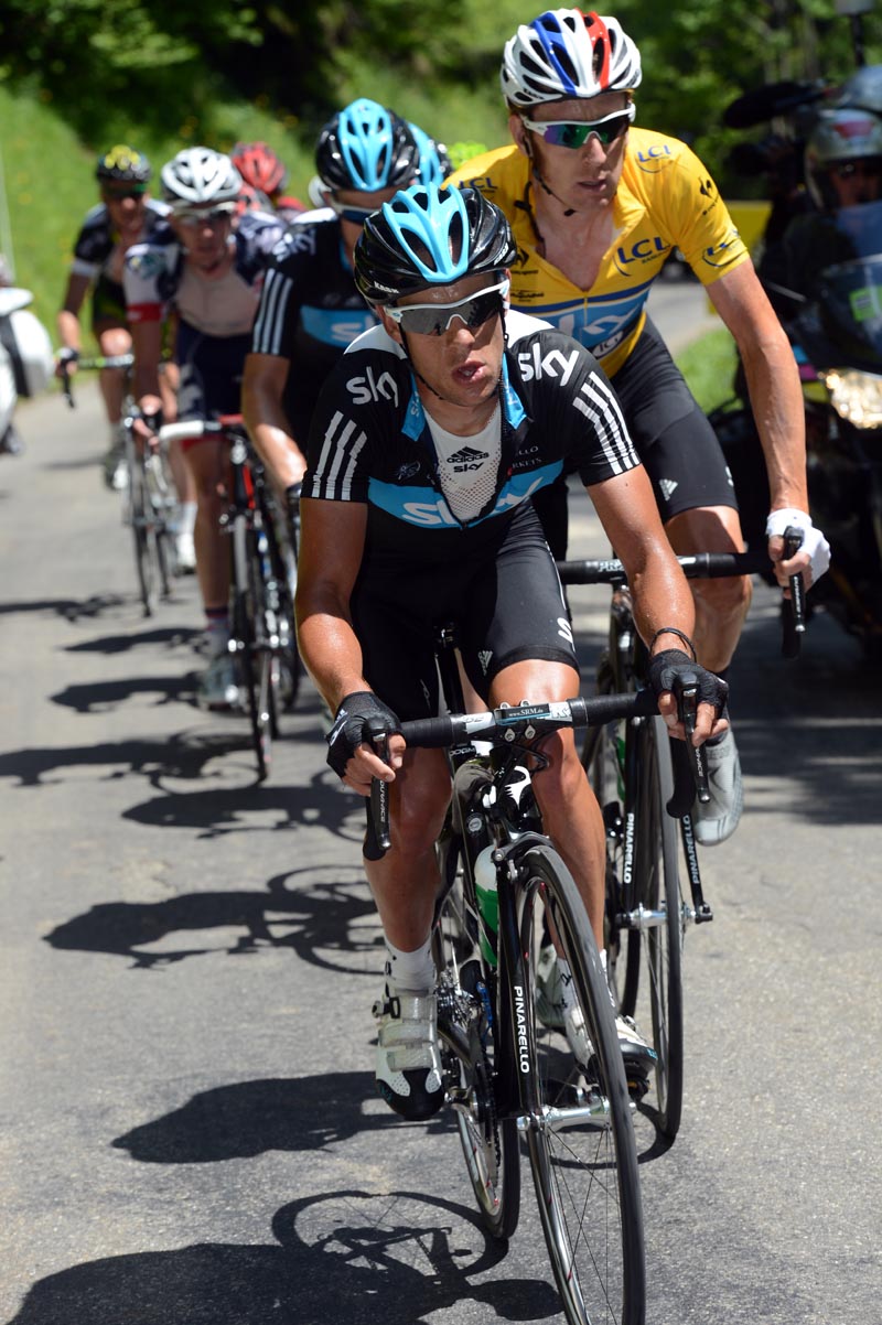 Richie Porte and Bradley Wiggins, Criterium du Dauphine 2012, stage six