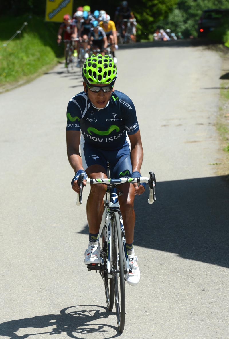 Nairo Quintana attacks, Criterium du Dauphine 2012, stage six
