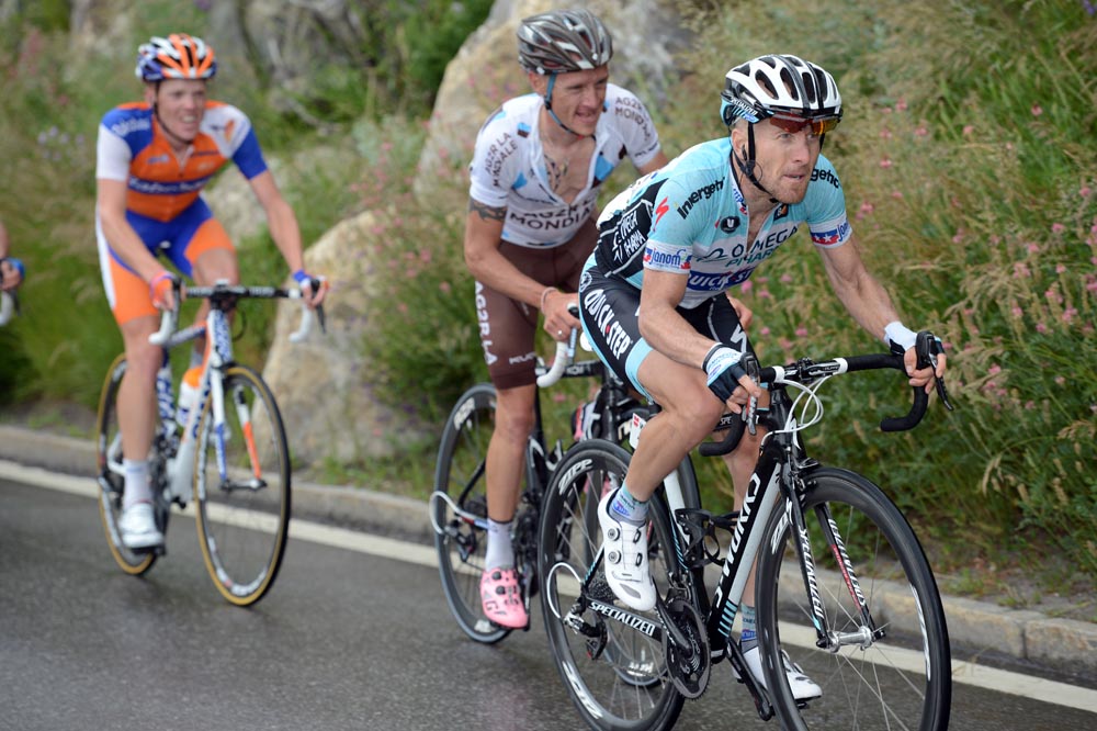 Levi Leipheimer and John Gadret, Tour de Suisse 2012, stage two