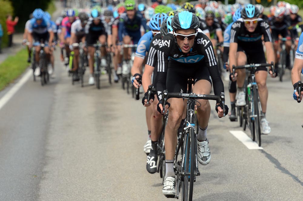 Michael Barry chases, Tour de Suisse 2012, stage 3