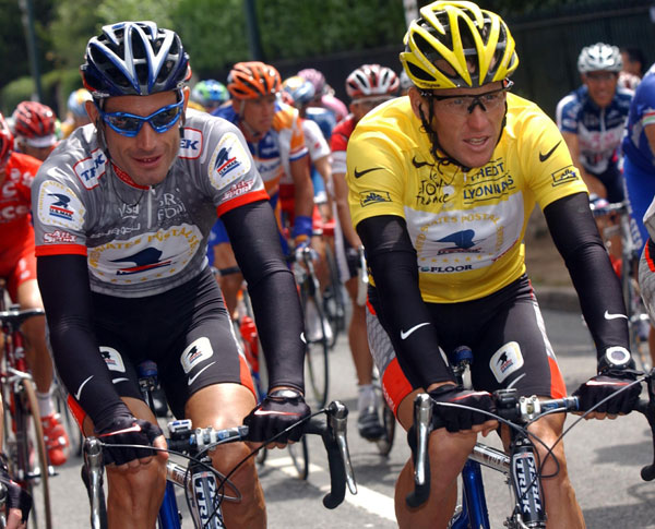 George Hincapie and Lance Armstrong, Tour de France 2003 George Hincapie and Lance Armstrong, Tour de France 2003