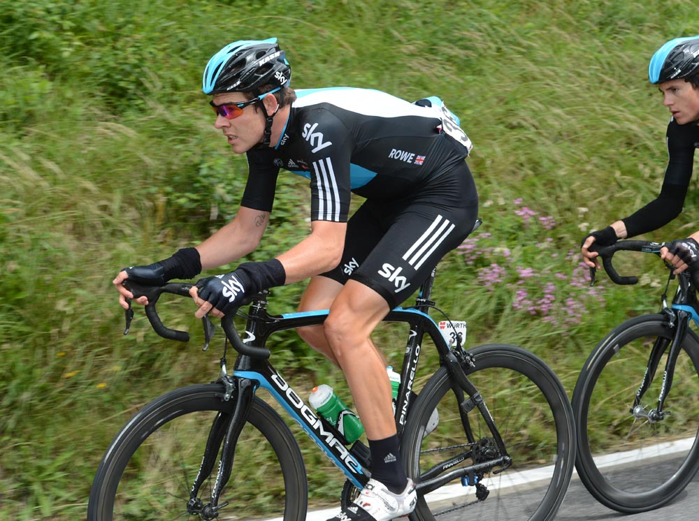 Luke Rowe and Ben Swift, Tour de Suisse 2012, stage four