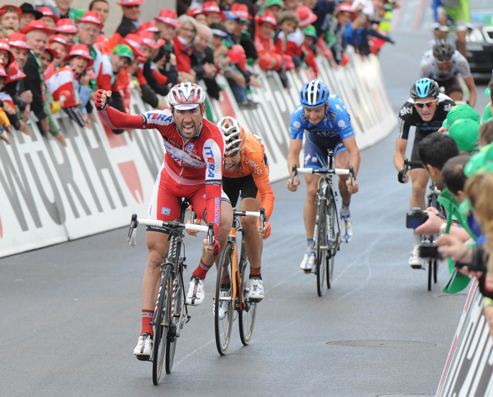 Vladimir Isaychev wins, Tour de Suisse 2012, stage five Vladimir Isaychev wins, Tour de Suisse 2012, stage five