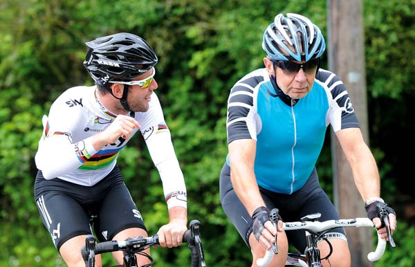 Mark Cavendish and Lord Sugar's Essex ride Mark Cavendish and Lord Sugar's Essex ride