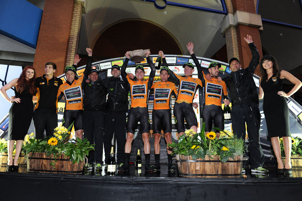Endura celebrate win, Tour Series 2012, Stoke-on-Trent