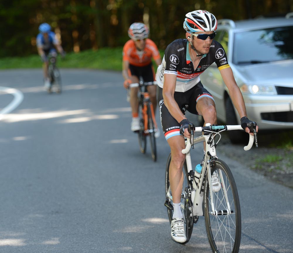 Frank Schleck attacks, Tour de Suisse 2012, stage nine