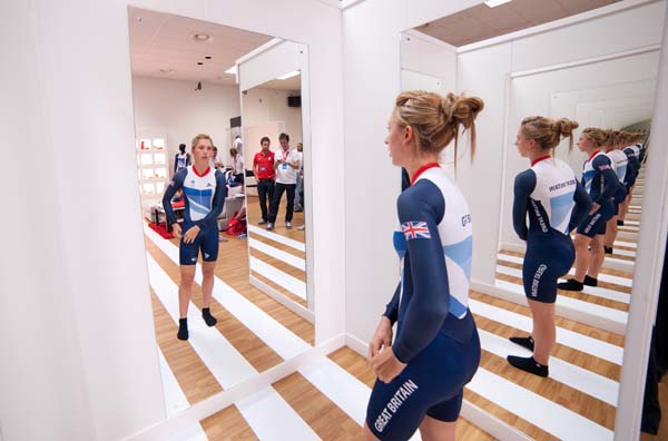 Laura Trott, Team GB getting kitted out Laura Trott, Team GB getting kitted out