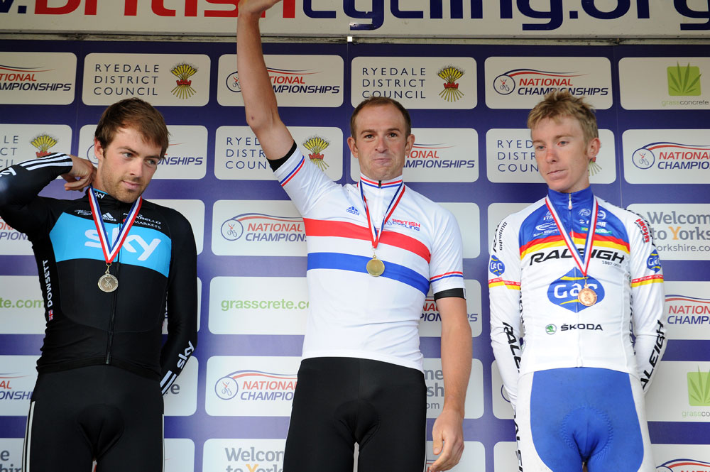Ian Stannard tops men's podium, British road race National Championships 2012 Ian Stannard tops men's podium, British road race National Championships 2012