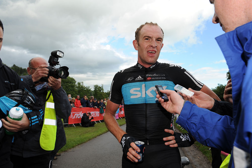 Ian Stannard at finish, British road race National Championships 2012