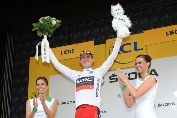 Van Garderen podium, Tour de France 2012, prologue