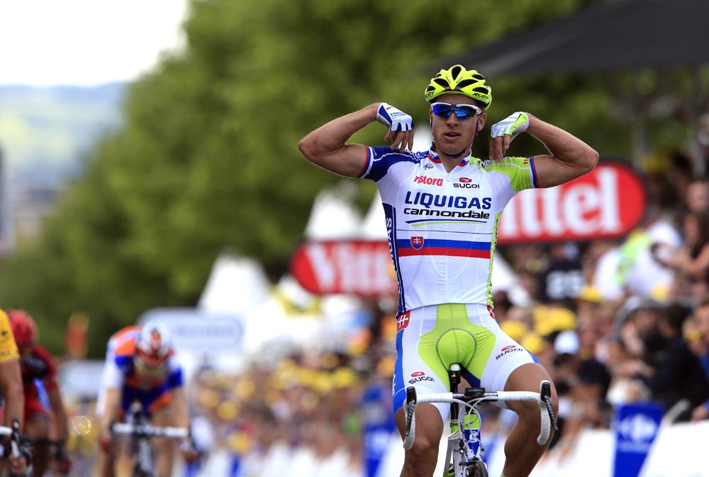 Peter Sagan wins, Tour de France 2012, stage one