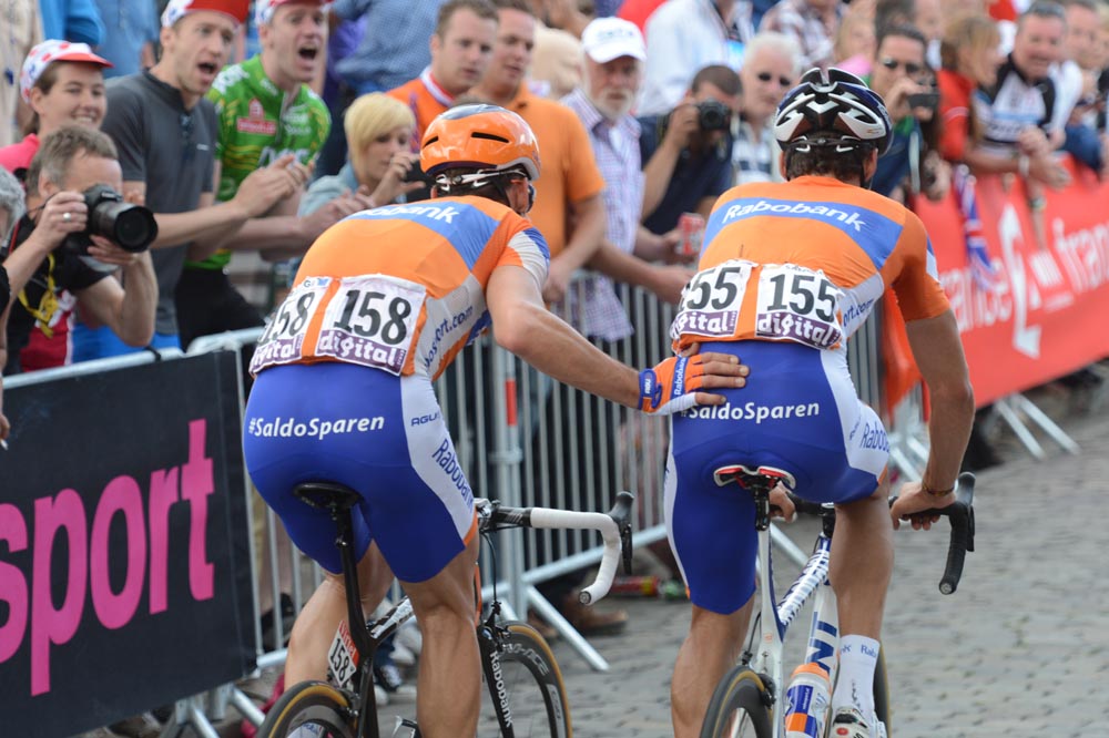Luis Leon Sanchez injury, Tour de France 2012, stage one