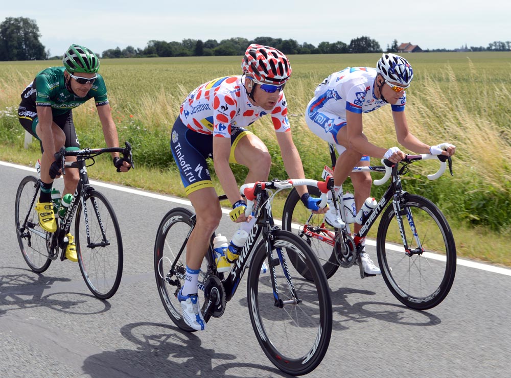 Michael Morkov in escape, Tour de France 2012, stage two
