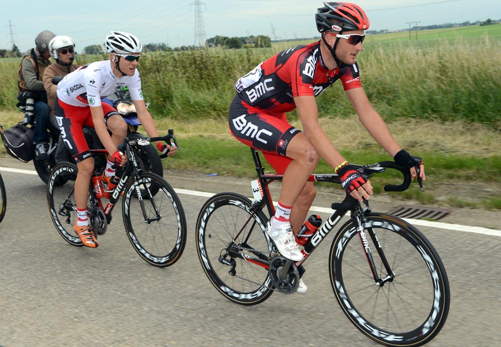 Steve Cummings and Tejay Van Garderen, Tour de France 2012, stage two