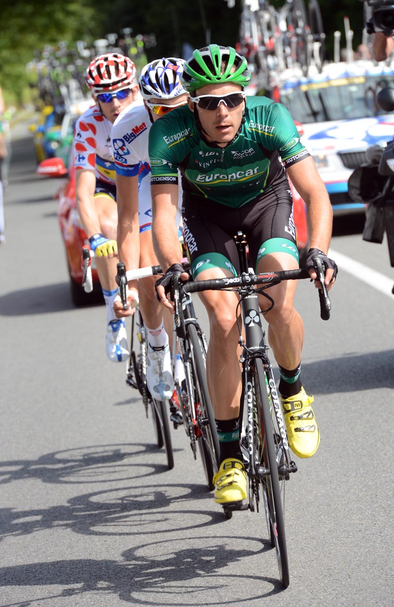 Christophe Kern in escape, Tour de France 2012, stage two